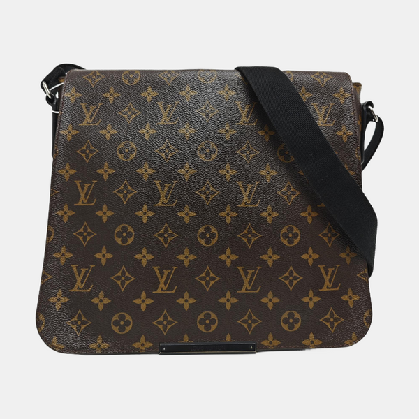 DISTRICT MM Monogram Coated Canvas Brown