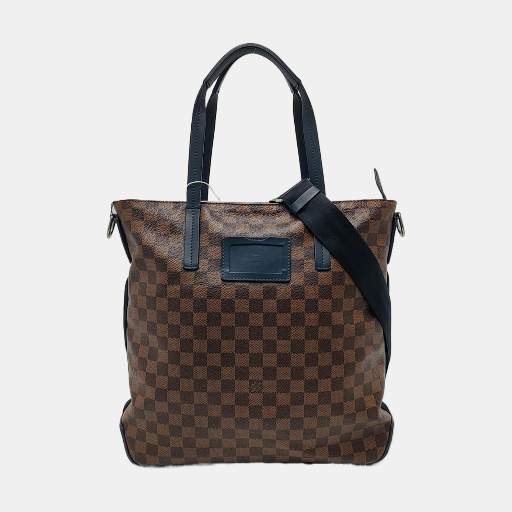 Damier Ebene Coated Canvas Brown