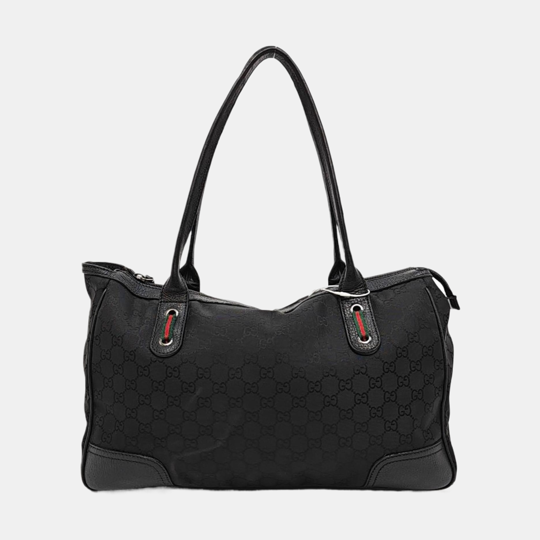 Monogram Canvas Top Handle Bag Black