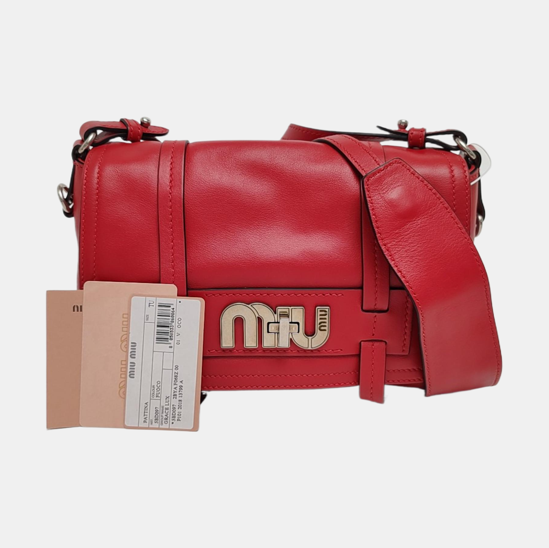 Grace Lux Calfskin Red
