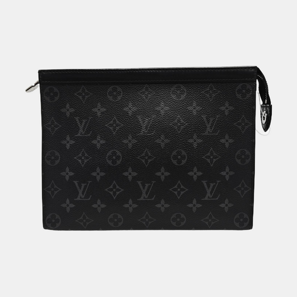 Pochette Voyag MM Monogram Coated Canvas Black