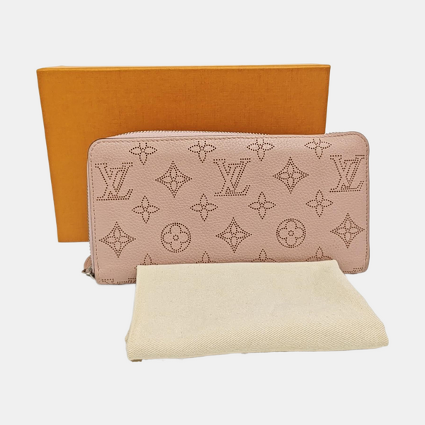 ZIPPY Monogram Calfskin Pink Wallet
