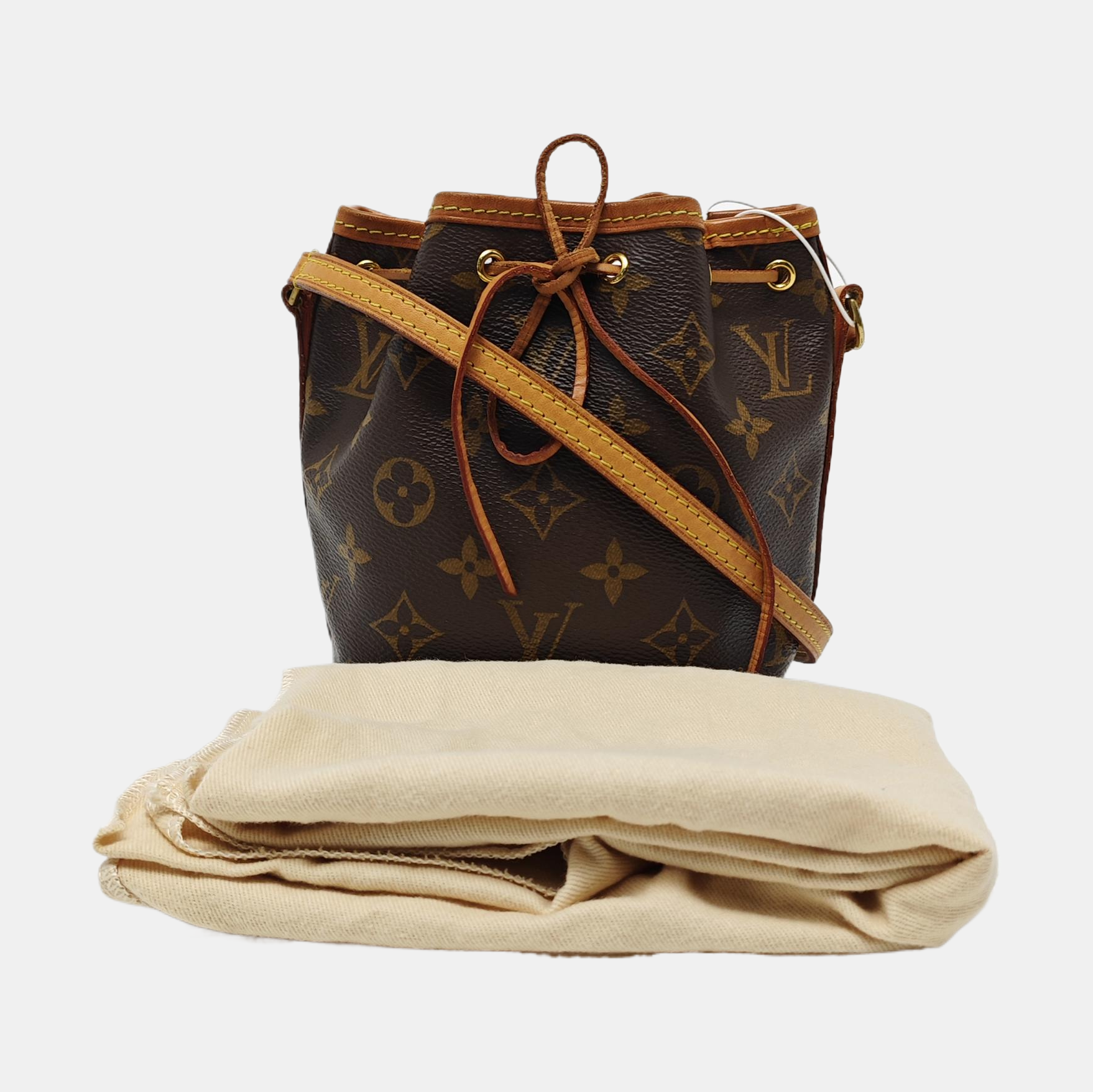 NÉONOÉ Nano Monogram Coated Canvas Brown