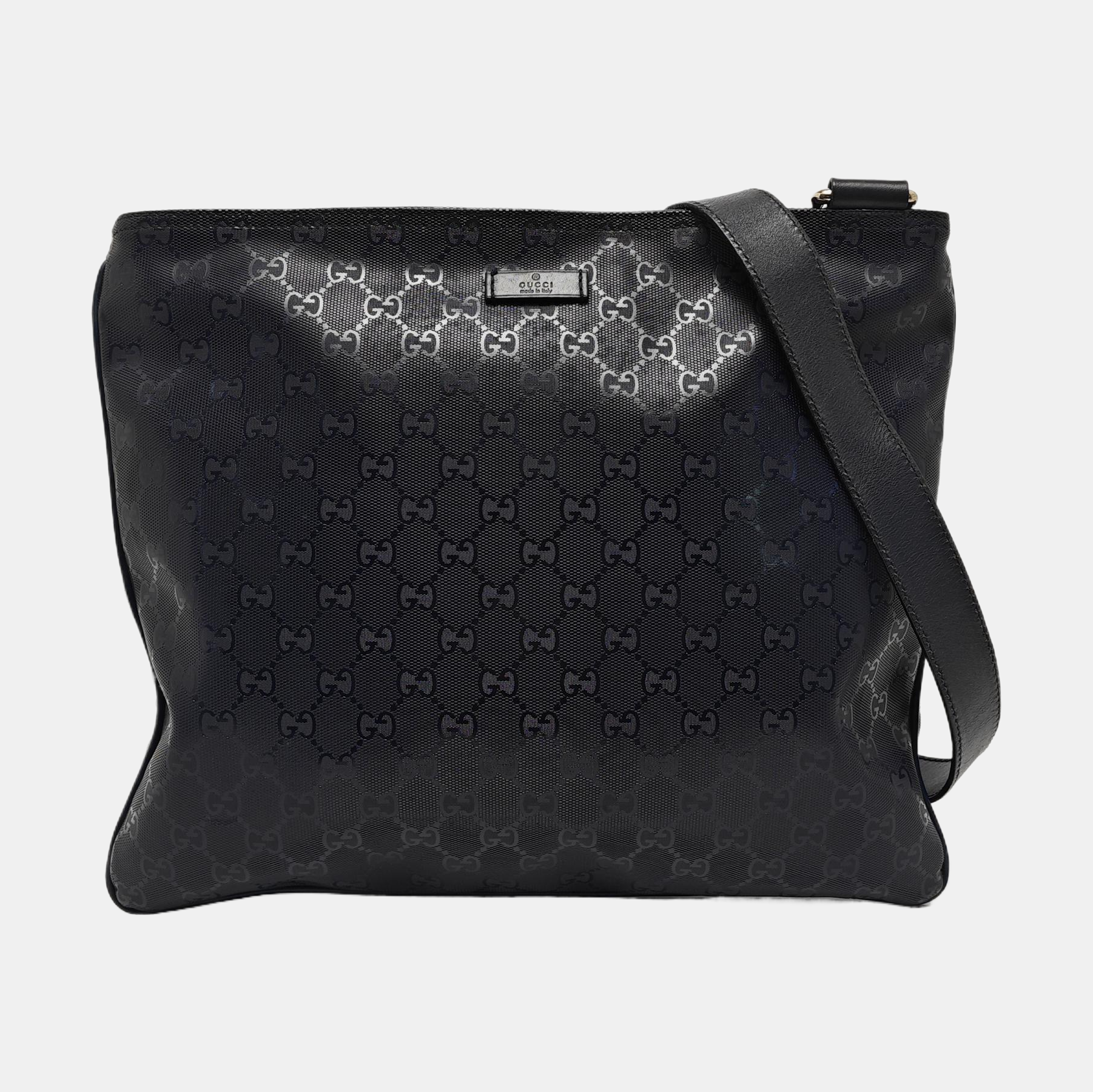 Monogram Coated Canvas Shoulder Bag Blue