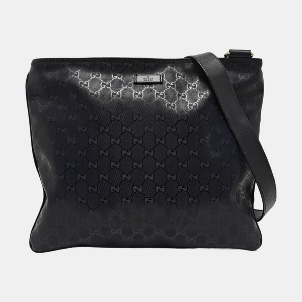 Monogram Coated Canvas Shoulder Bag Blue