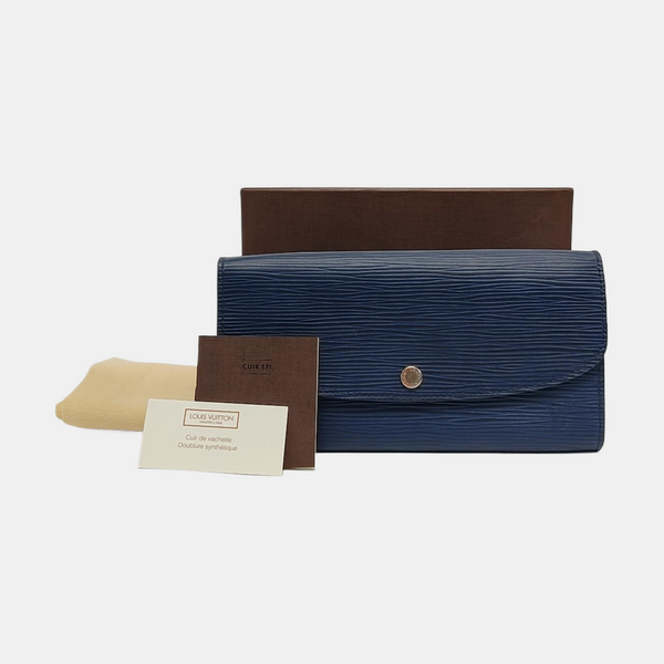 EMILIE Epi Blue Wallet