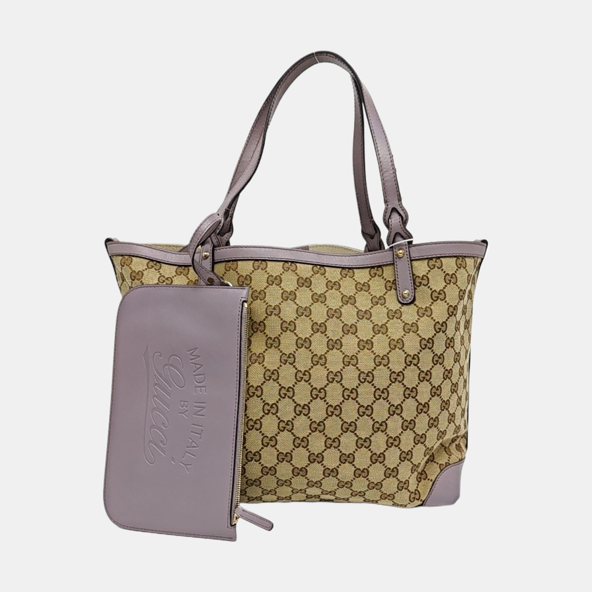 Monogram Canvas Tote Bag Brown