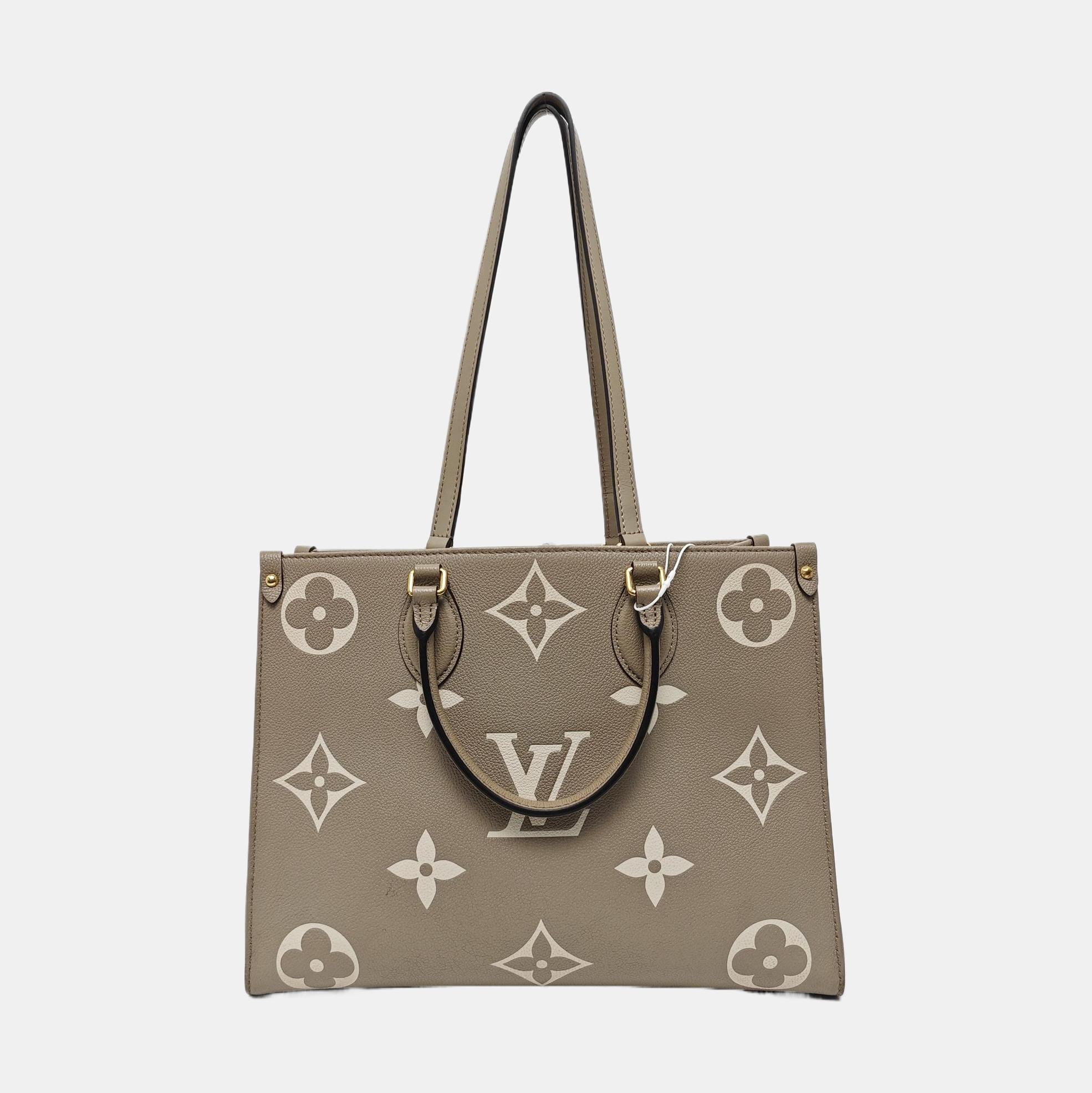 ONTHEGO MM Monogram Calfskin Gray