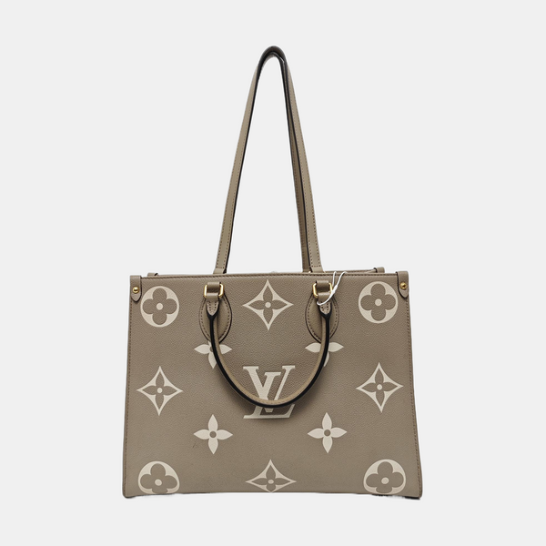 ONTHEGO MM Monogram Calfskin Gray