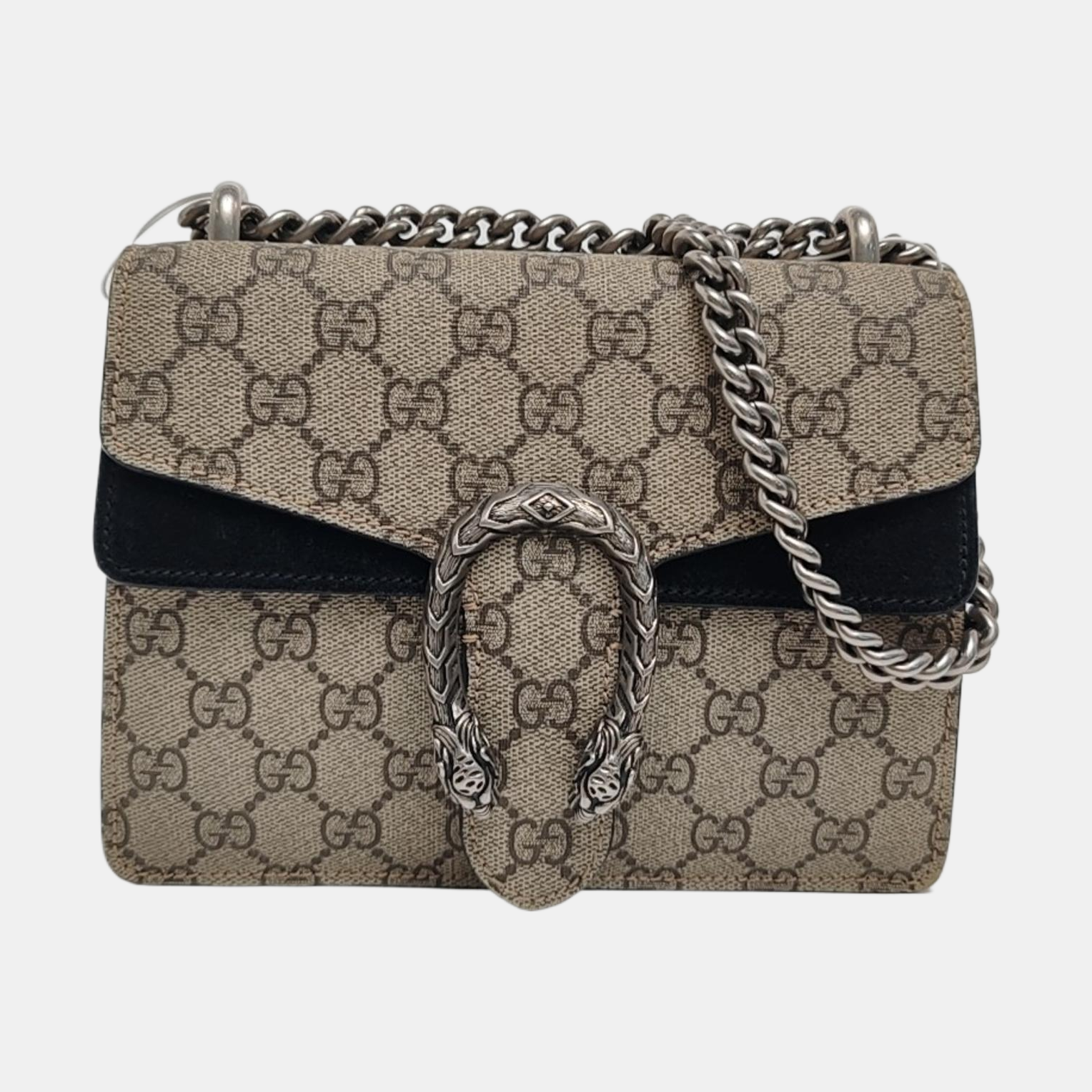 Dionysus Mini Monogram Coated Canvas Beige