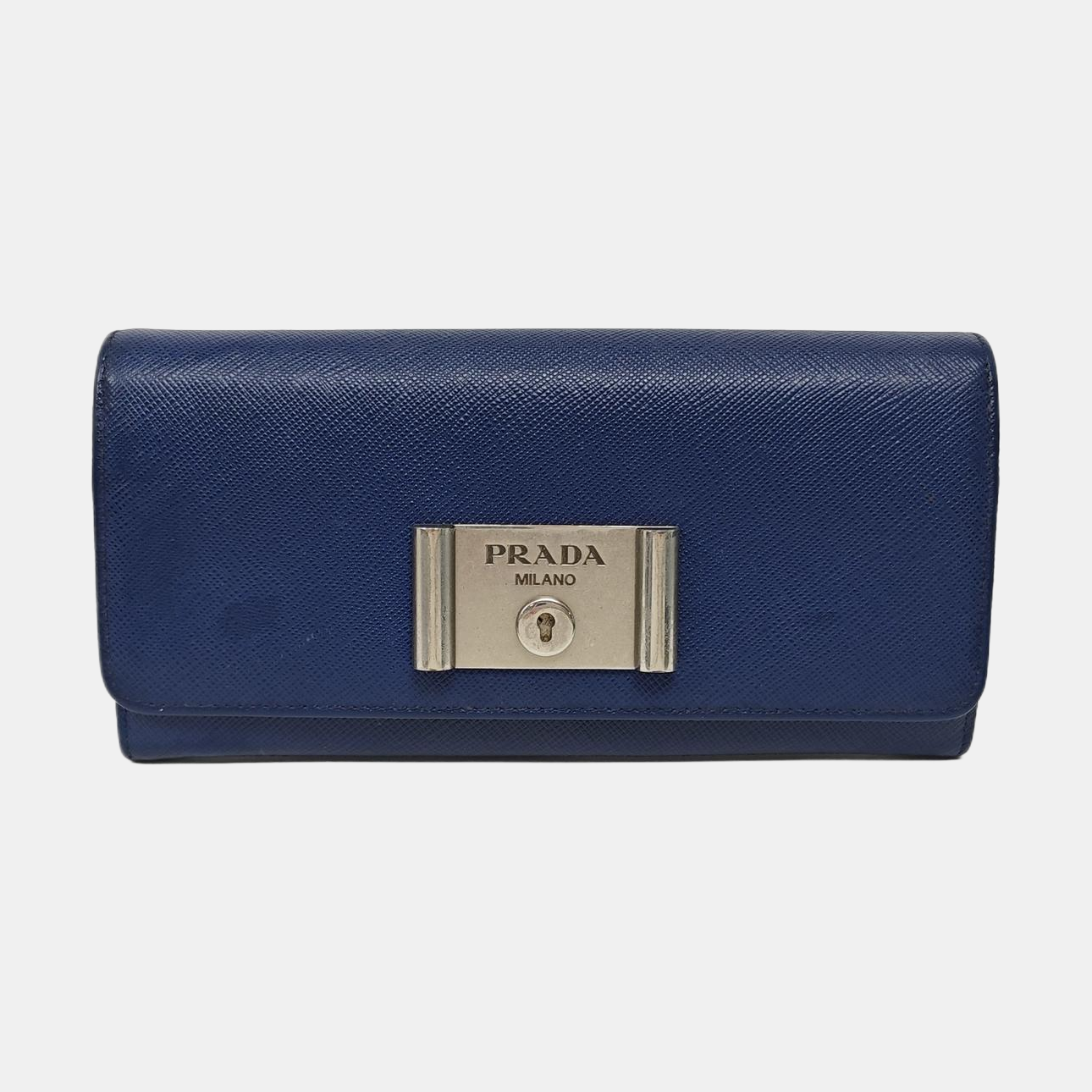 Saffiano Calfskin Wallet Blue