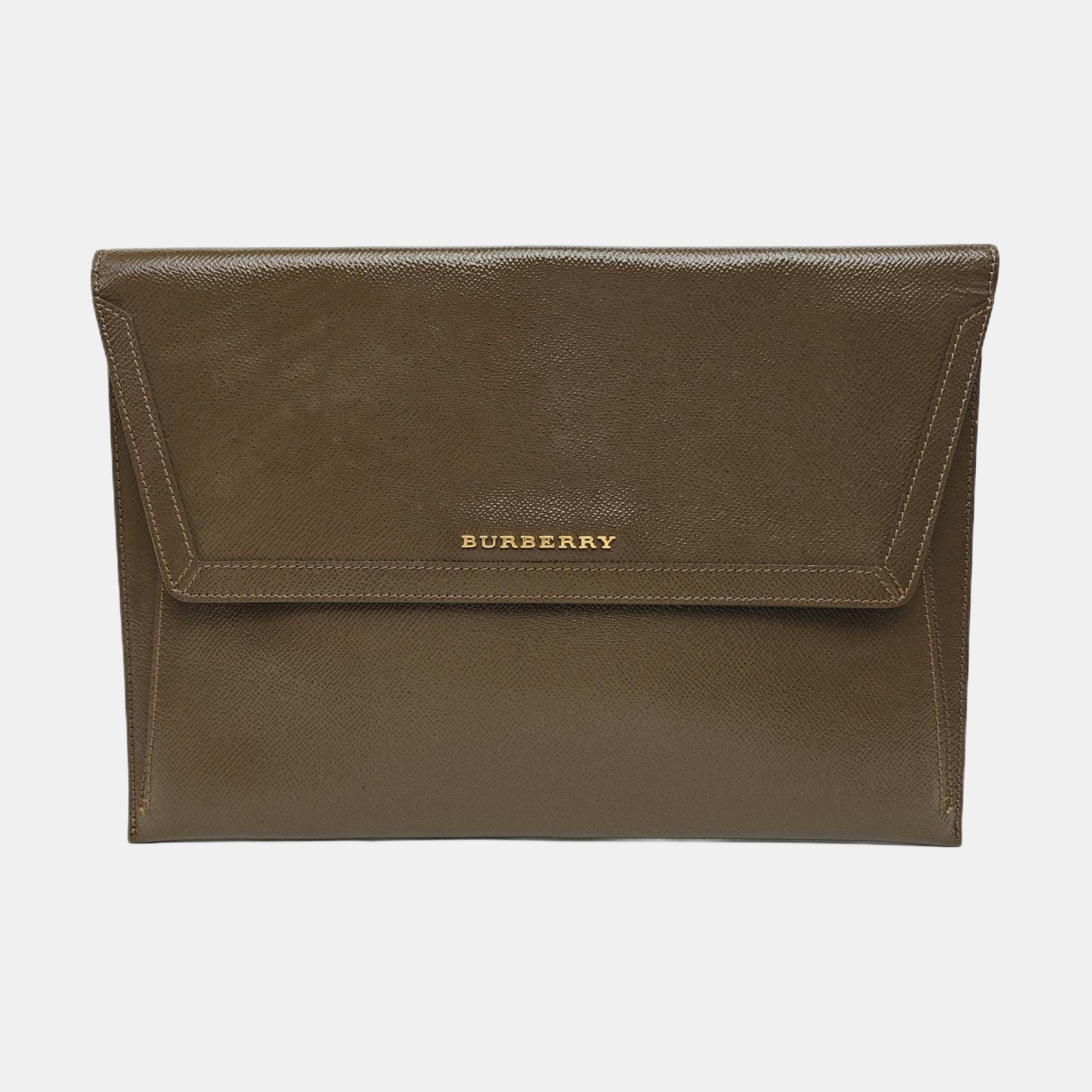 Calfskin Clutch Brown