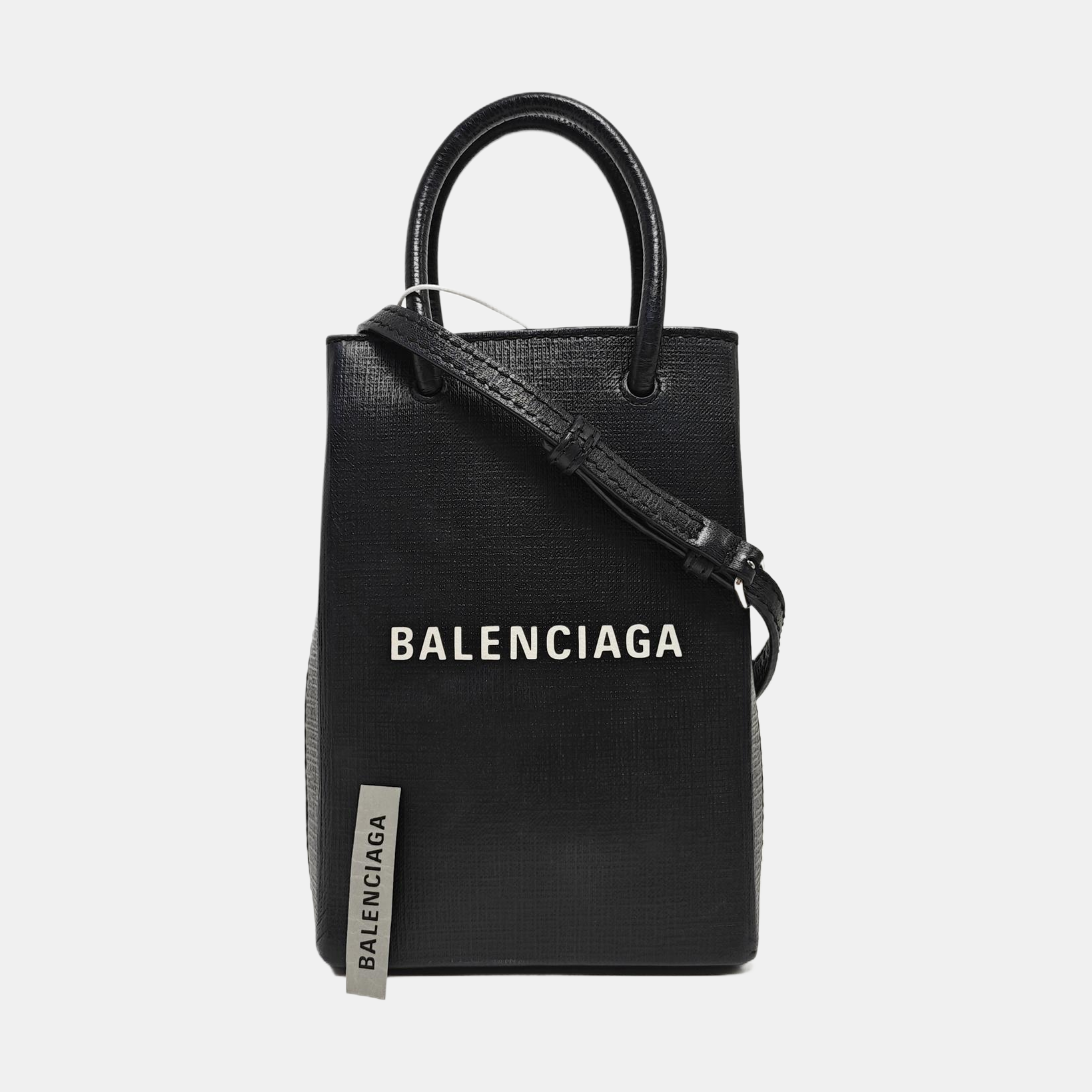 Shopping Bag Calfskin Black