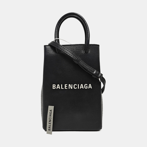 Shopping Bag Calfskin Black
