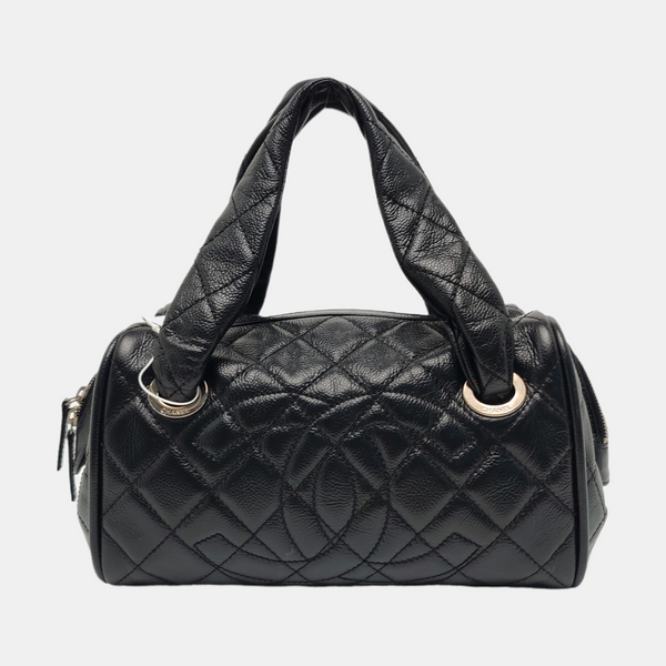 Quilted Grained Calfskin Black