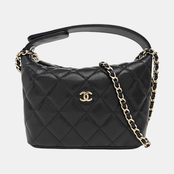 HOBO Quilted Grained Calfskin Black