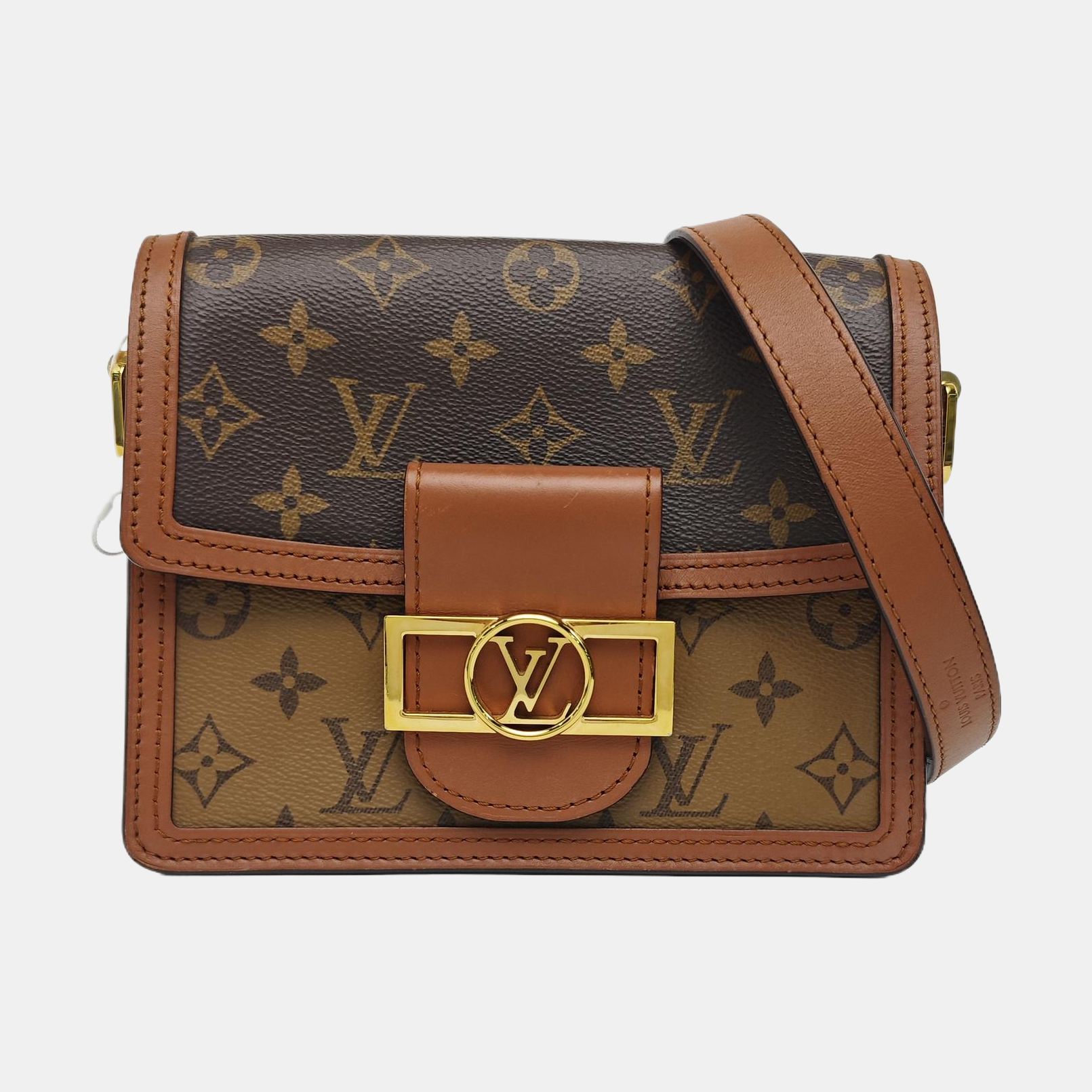 DAUPHINE Mini Coated Canvas Brown