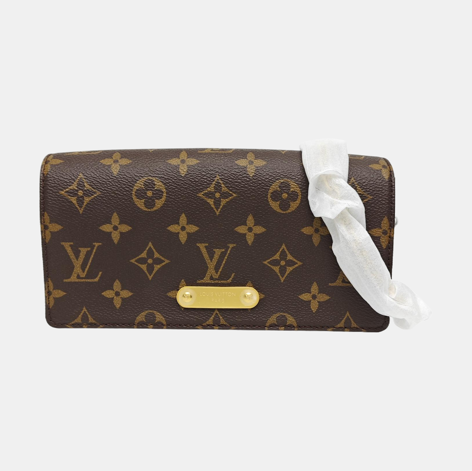 Lily Monogram Coated Canvas Brown