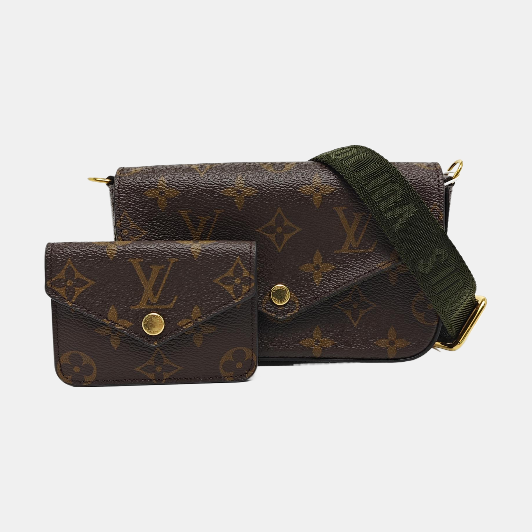 FÉLICIE Monogram Coated Canvas Brown