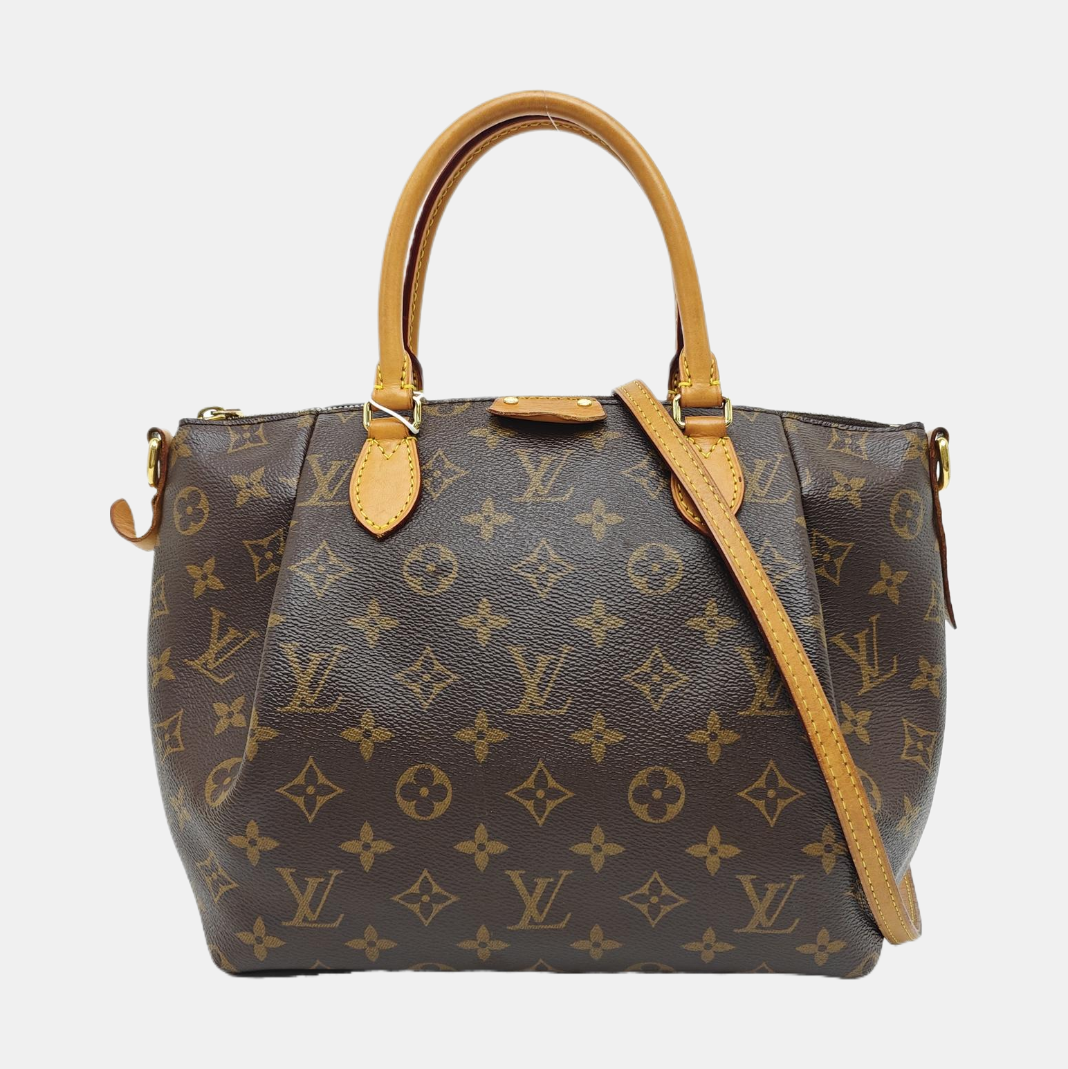 TURENNE Monogram Coated Canvas Brown