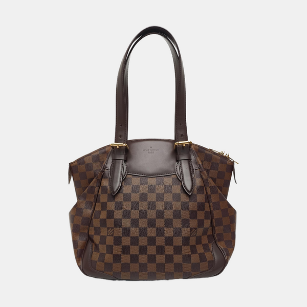 VERONA MM Damier Ebene Coated Canvas Brown