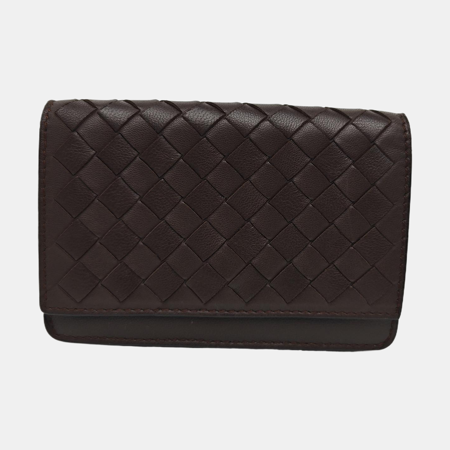 Lambskin Card Holder Brown