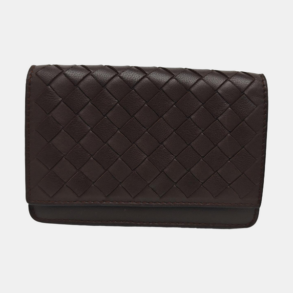Lambskin Card Holder Brown