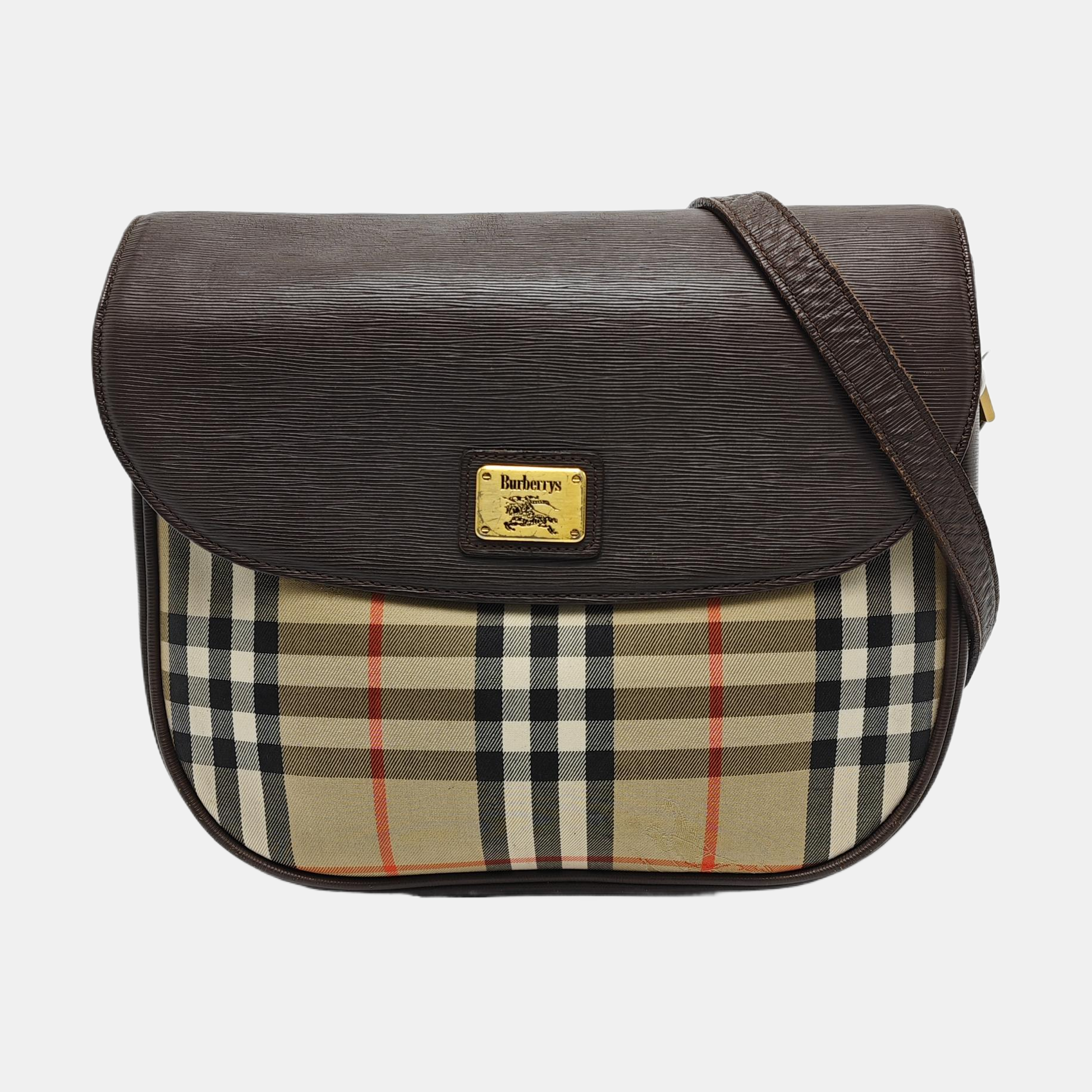 Canvas Crossbody Bag Brown