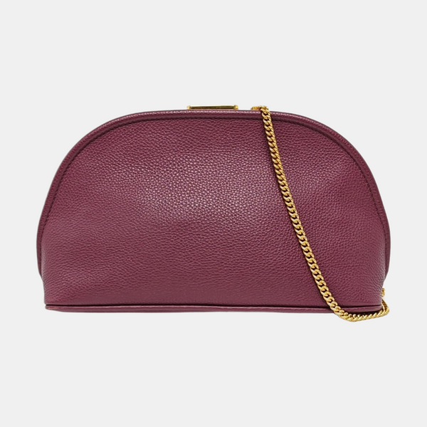 Calfskin Shoulder Bag Purple