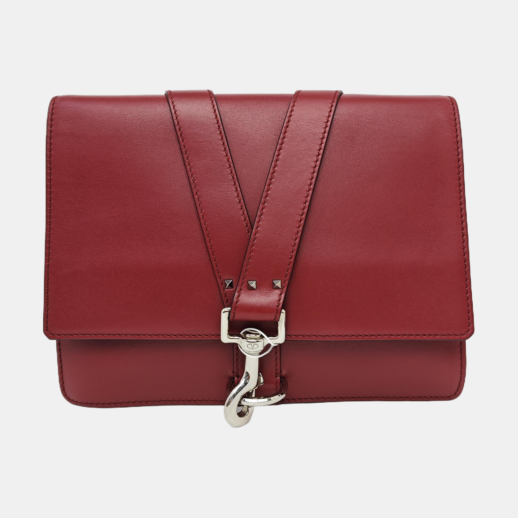 Calfskin Clutch Red