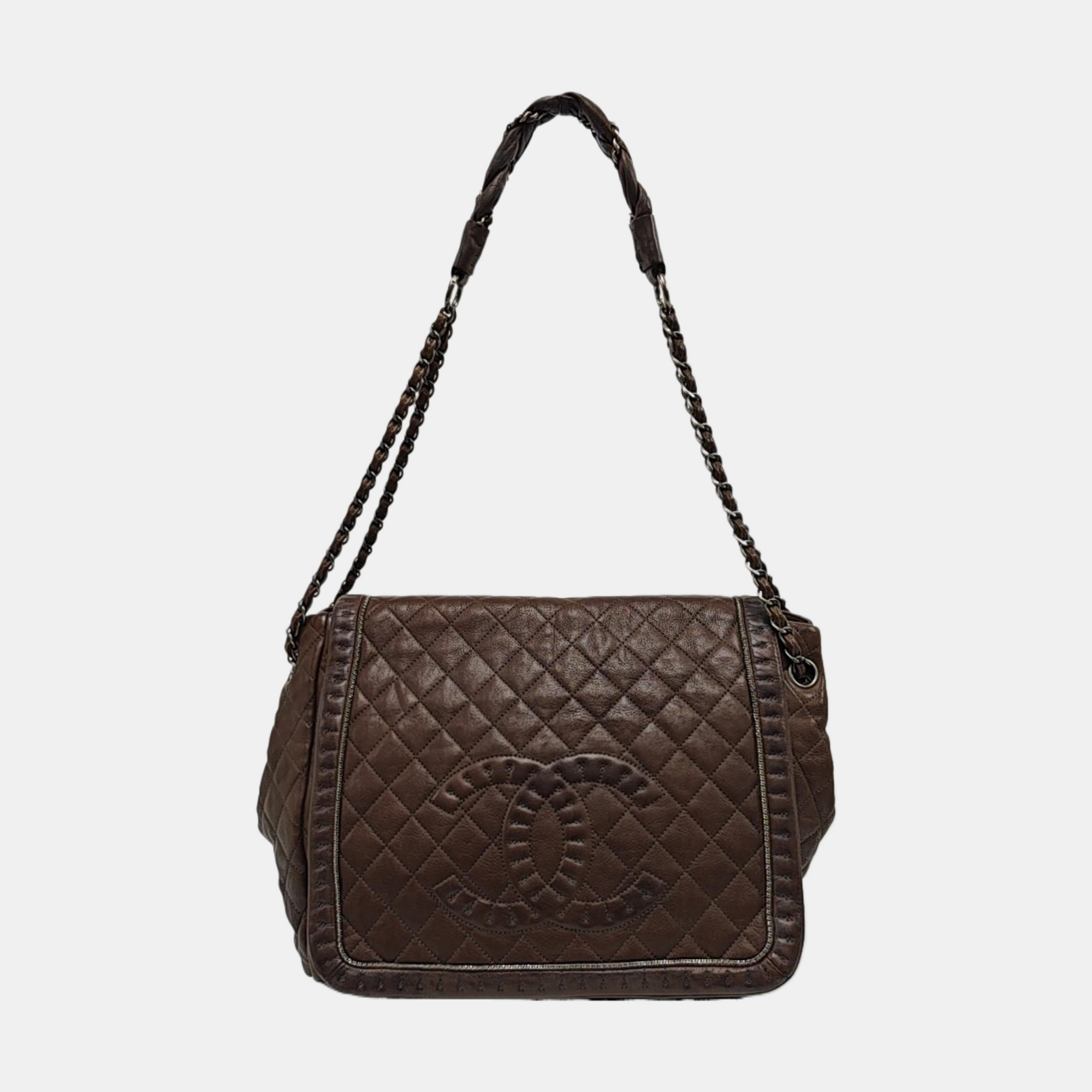 LUXURY LINE Quilted Calfskin Gray