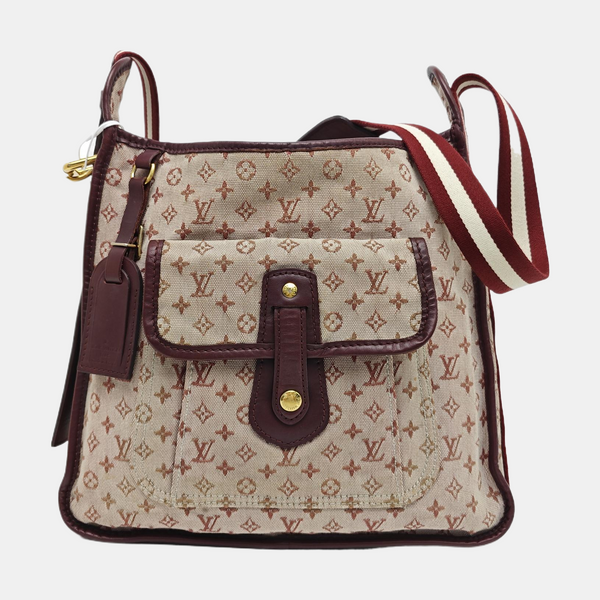 MARY KATE Monogram Canvas Red