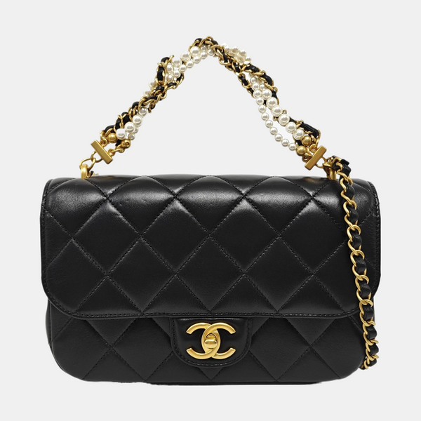 Quilted Lambskin Black