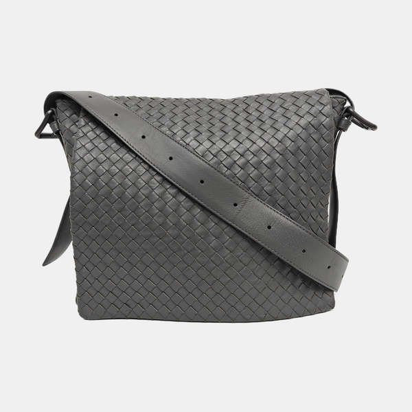 Calfskin Shoulder Bag Gray