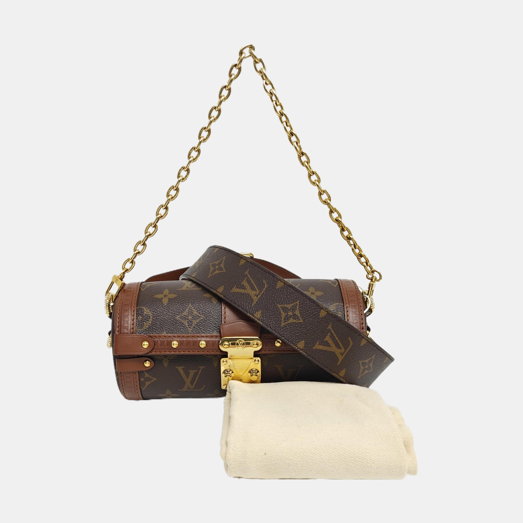 PAPILLON 19 Monogram Coated Canvas Brown