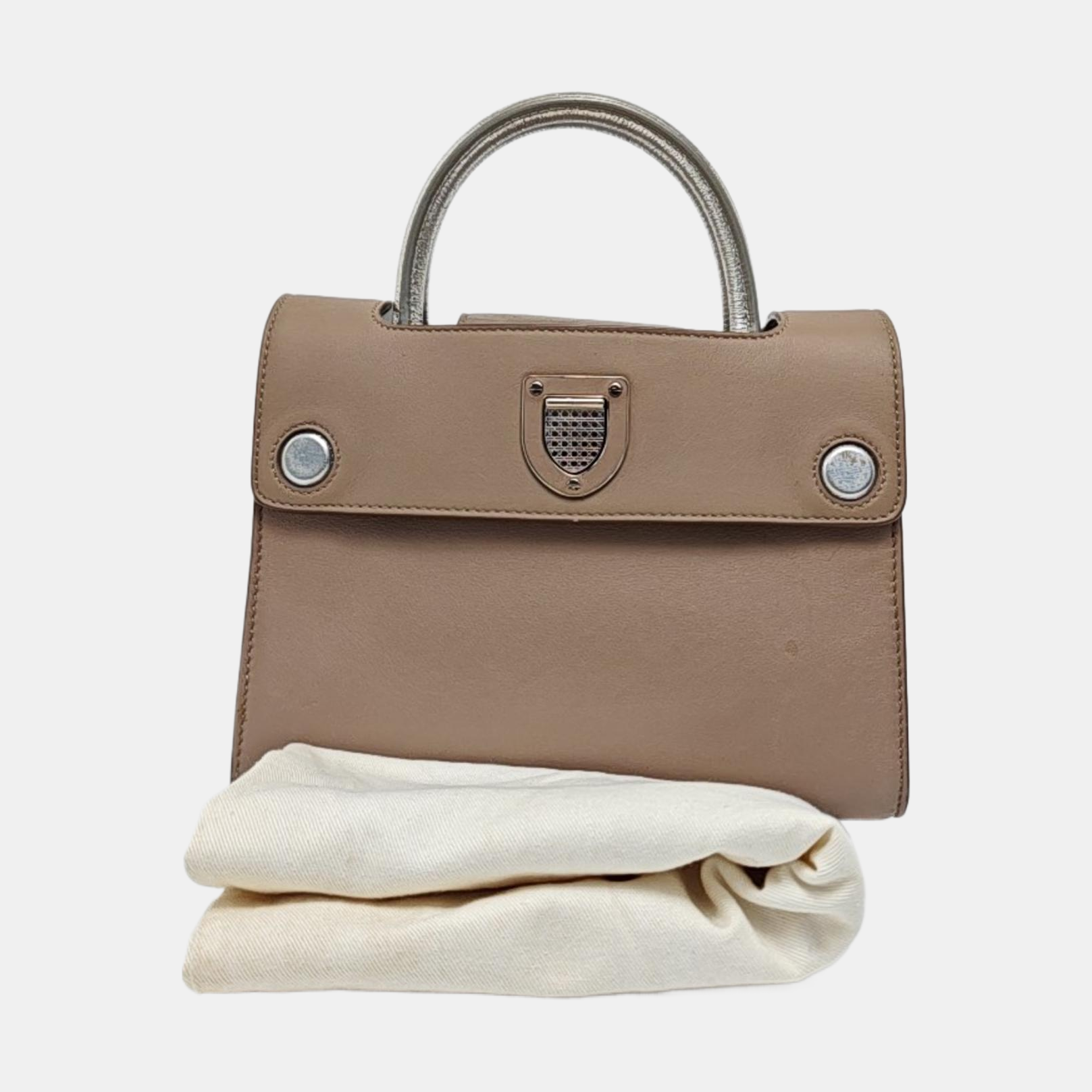 Authenticated pre-owned  Diorever Calfskin Brown - Tote Bag at Looply