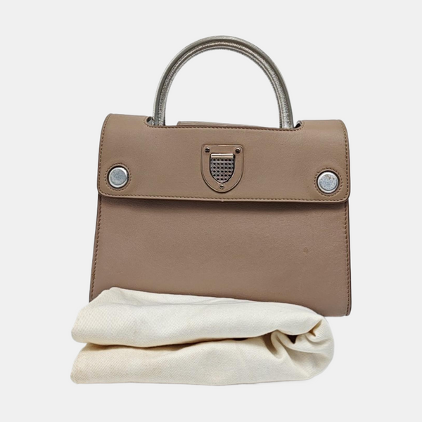 Authenticated pre-owned  Diorever Calfskin Brown - Tote Bag at Looply