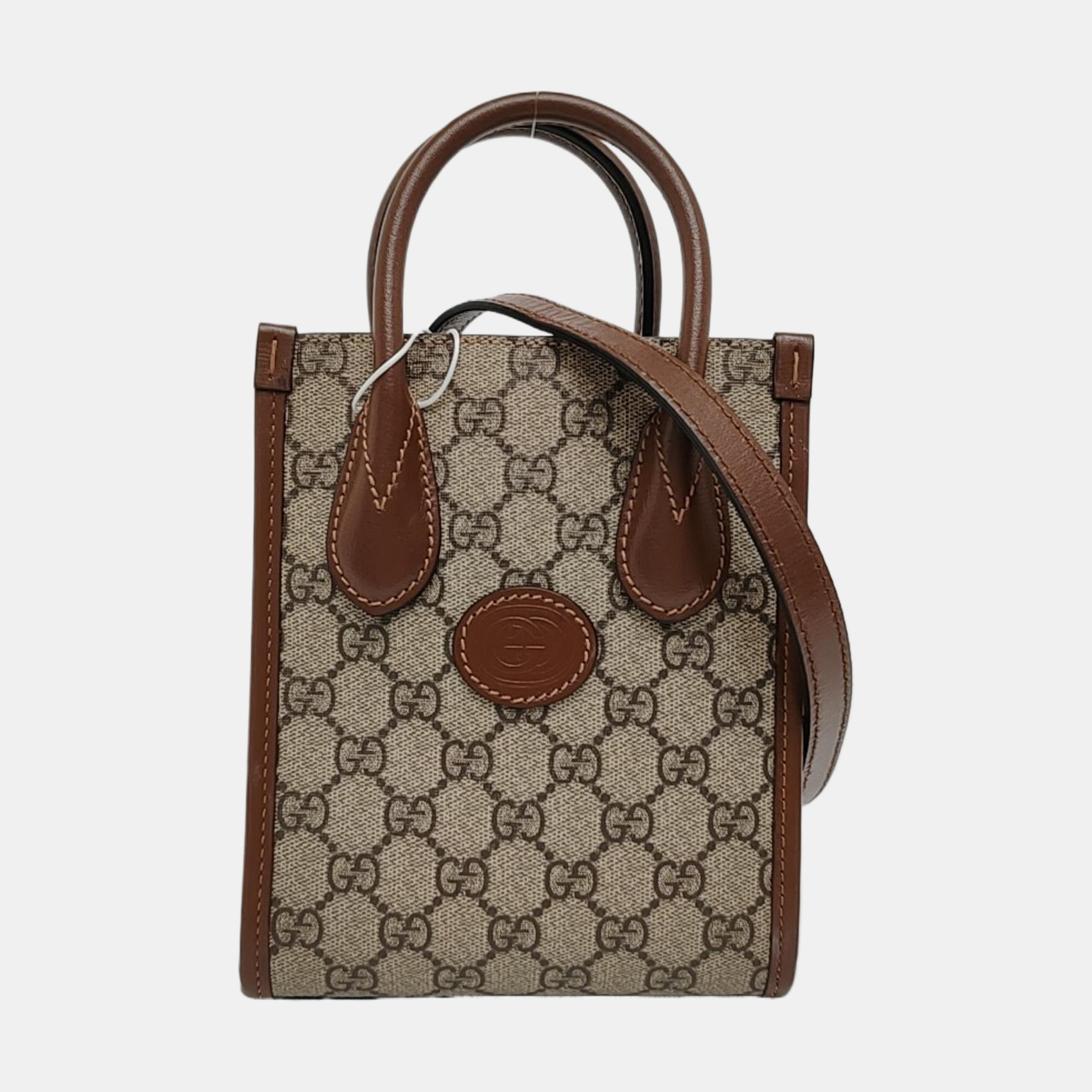 Retro Mini Monogram Coated Canvas Beige