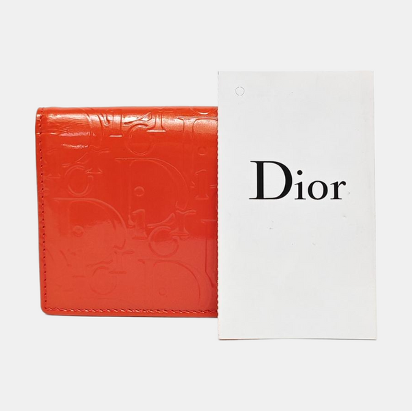 Patent Leather Card Holder Red