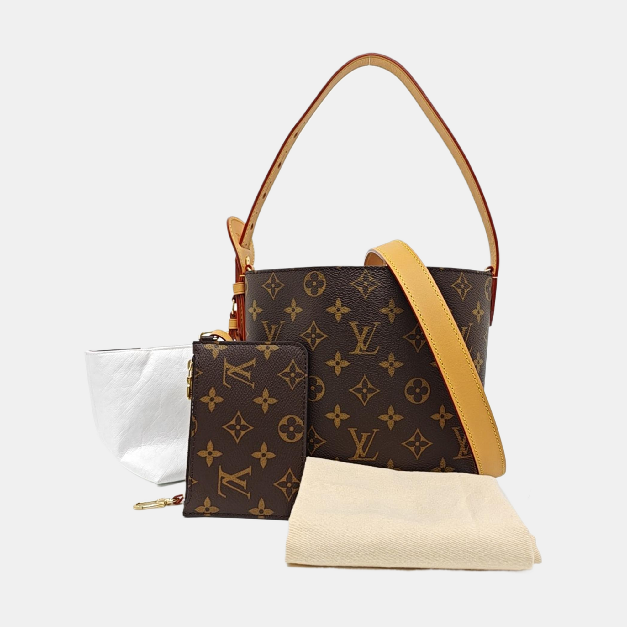 ALL IN Monogram Coated Canvas Brown