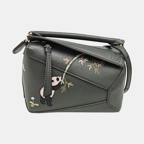 Puzzle Mini Calfskin Green