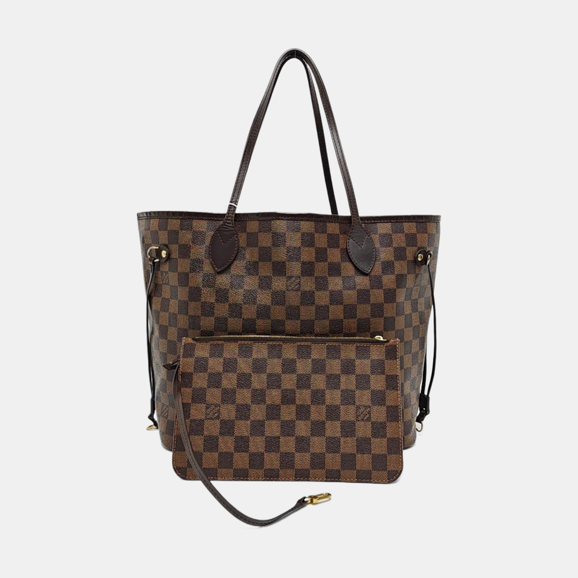 NEVERFULL MM Damier Ebene Coated Canvas Brown