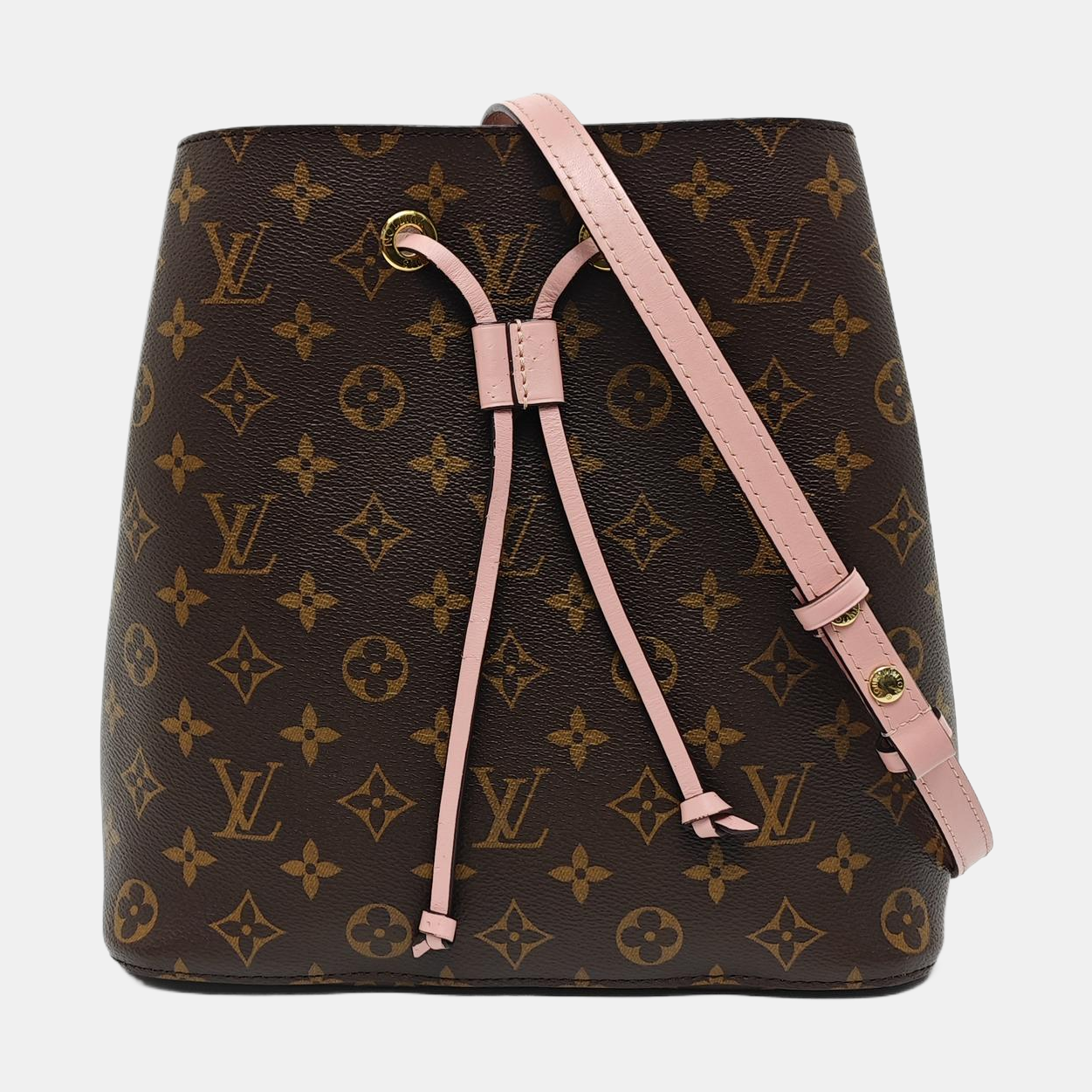 NÉONOÉ MM Monogram Coated Canvas Brown