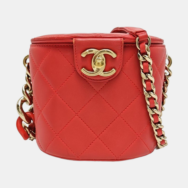 Quilted Lambskin Red