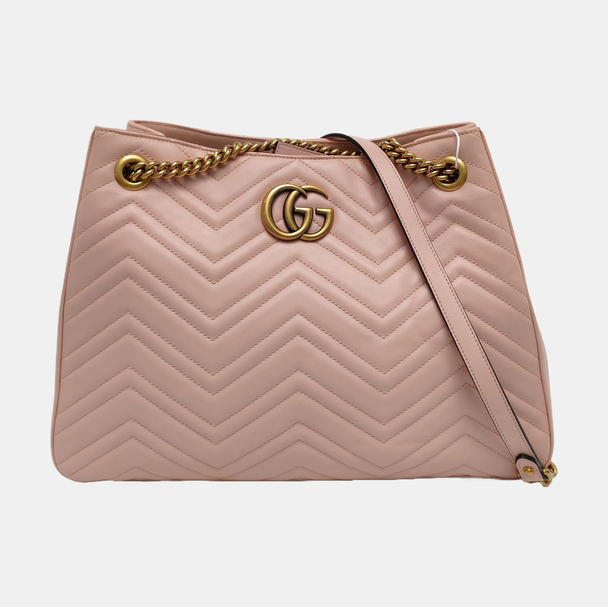 GG Marmont Quilted Calfskin Pink