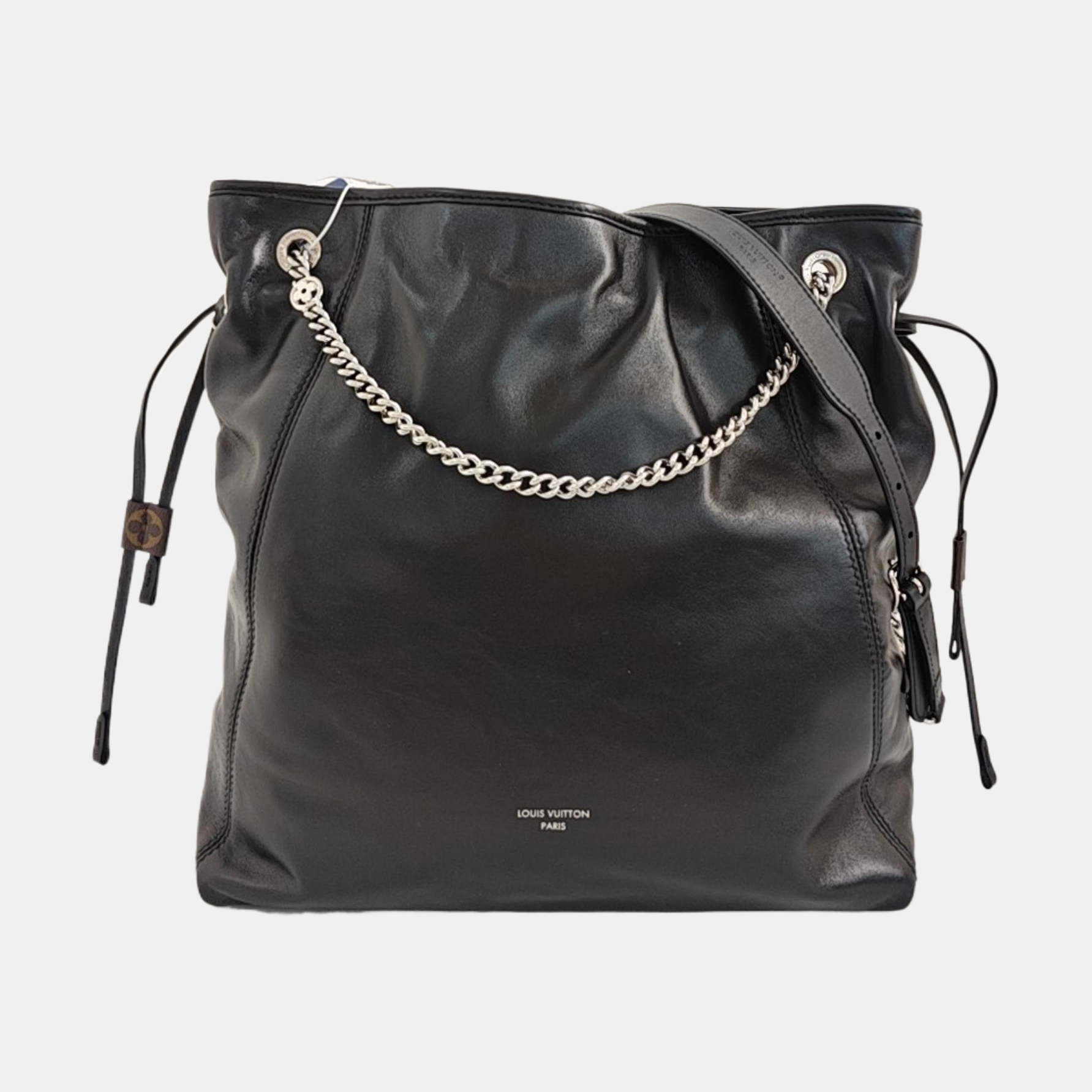 Lambskin Shoulder Bag MM Black