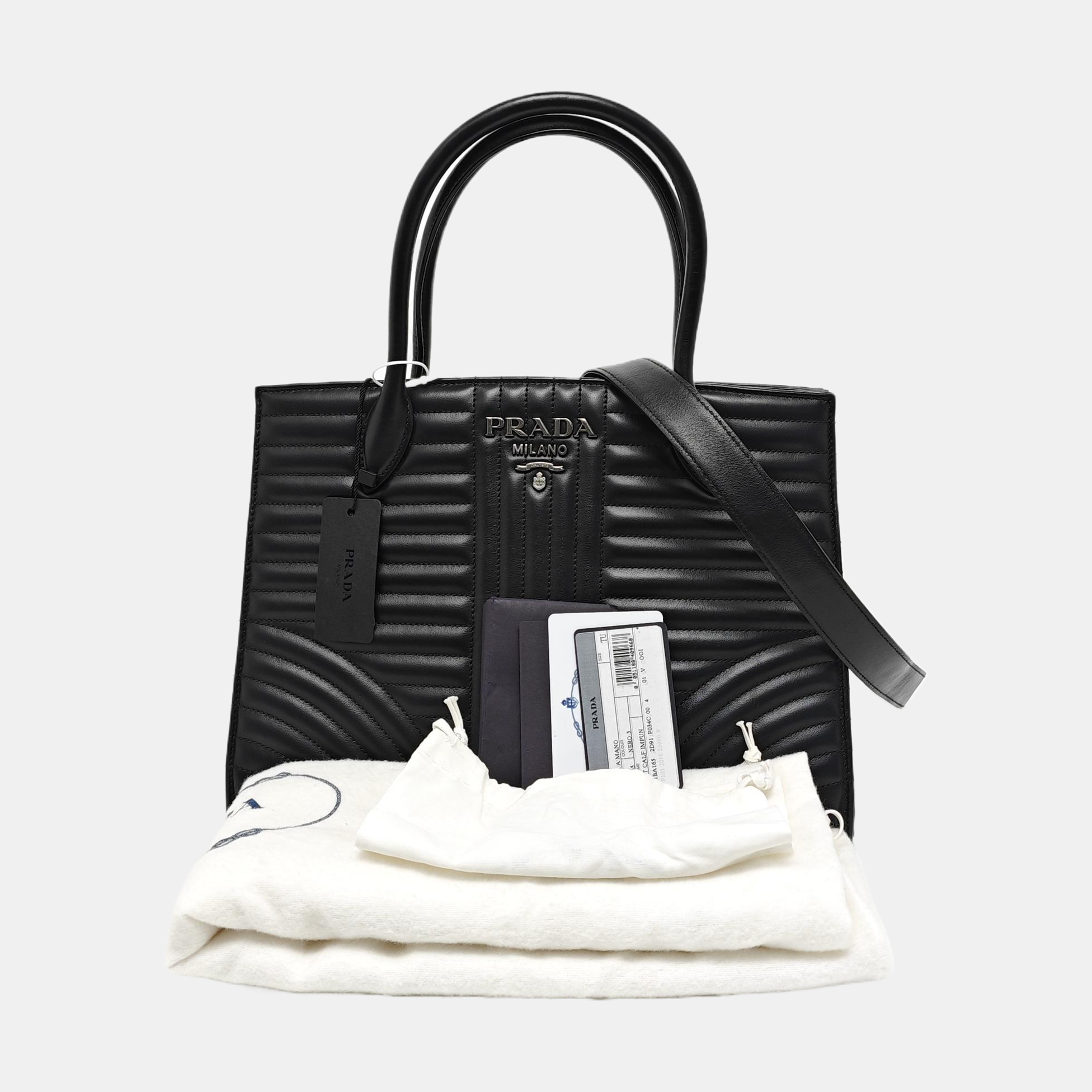 Diagramme Quilted Calfskin Black