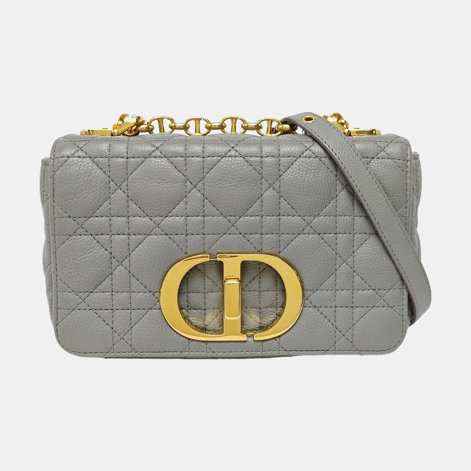 Dior Caro Small Cannage Calfskin Blue