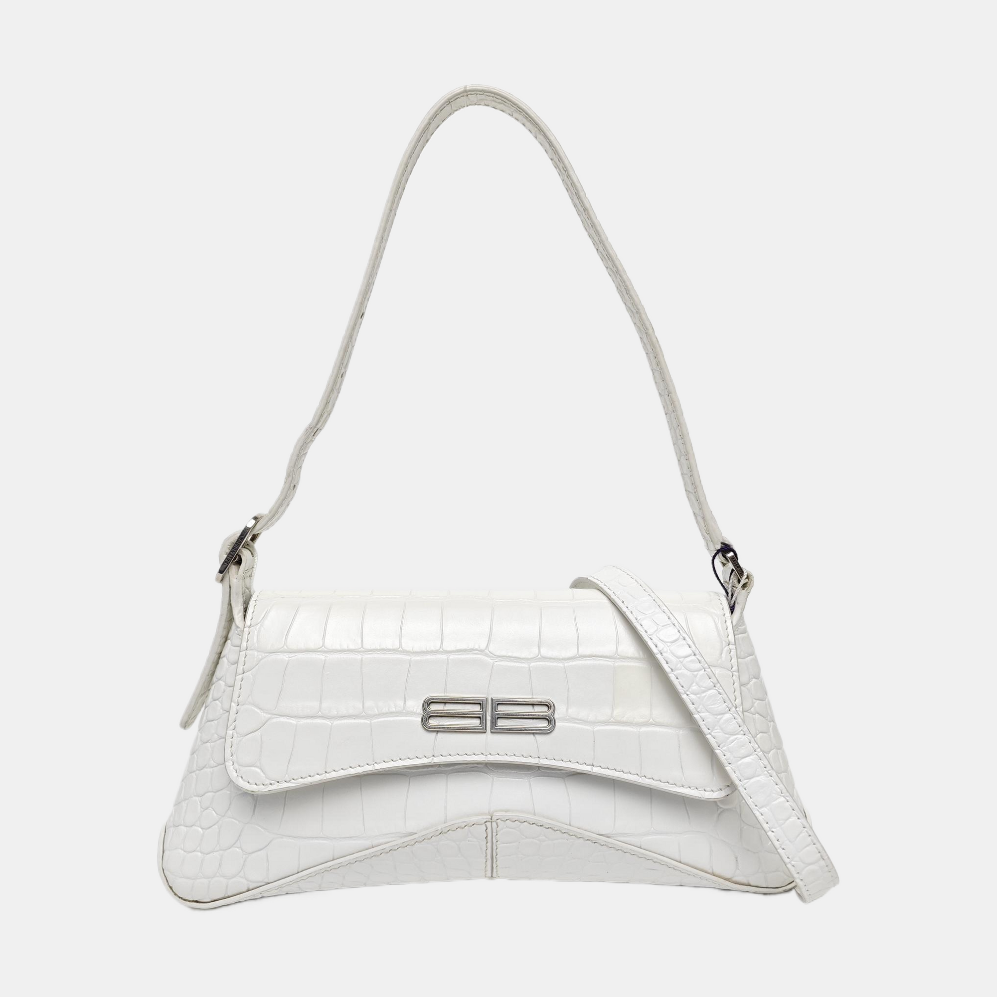 Calfskin Shoulder Bag White
