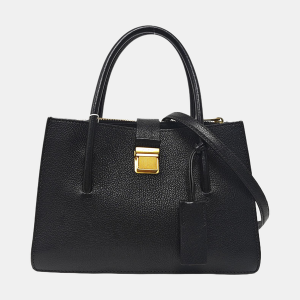Calfskin Tote Bag Black